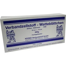 KERMA Verbandstoff GmbH VERBANDZELLSTOFF WATTEBLÄTTCHEN HOCHGEBL.12x13CM