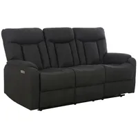 Femo Sofa 3-Sitzer FM-3215, Anthrazit Mikrofaser - 1-motorig mit