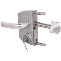 Locinox Schiebetorschloss LSKZ4040U2L, für 40 mm Vierkantrohr, Aluminium silberfärbig