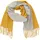 Antonio Damen Schal soft Cashmera - gelb/grau