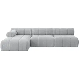 altdecor Ecksofa modulares Sofa Razon-L2 - 285x160x70 cm Grau Cord