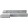 altdecor Ecksofa modulares Sofa Razon-L2 - 285x160x70 cm Grau Cord