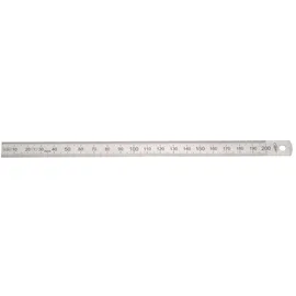 Helios Preisser Stahlmaßstab 0460222 Biegsam 200 mm