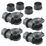 vasalat Tischfüße CAMAR höhenverstellbar 700-1200 mm ; ø 60 mm - Möbelrolle für ø 60mm 4 Stück