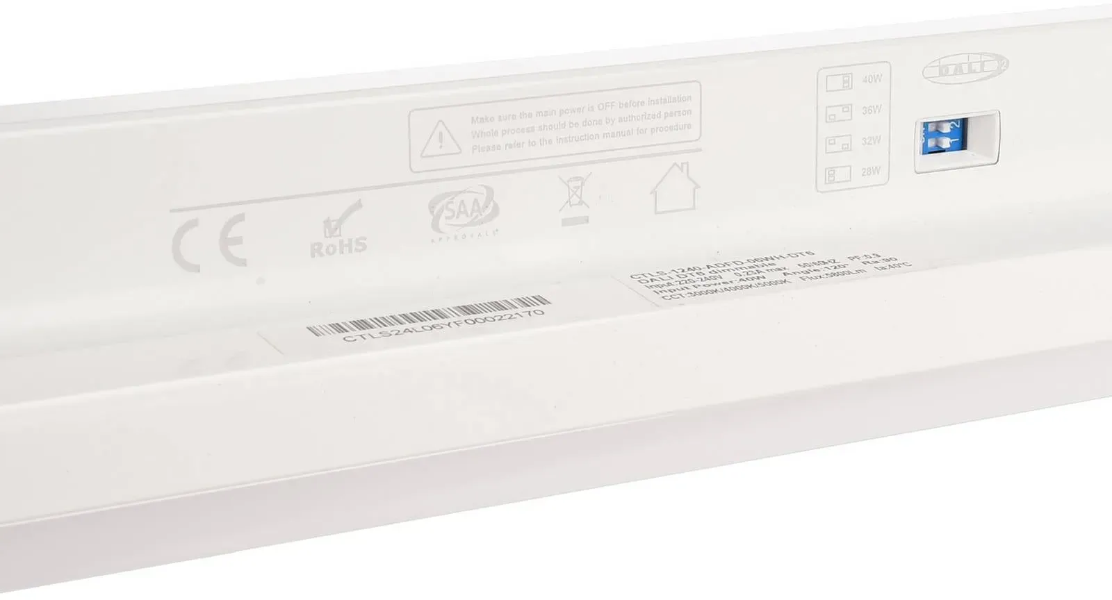 Deko-Light LED-Schienenlampe LINEAR PRO, weiß, CCT 120 cm 3-Phasen DALI dimmbar, weiß / opal, für Arbeitszimmer / Büro, Aluminium - 119.6 cm - 6.1 cm - 5.8 cm