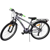 Volare Kindervelo, 24 Zoll - Grau - 18-Gang - Zweihandbremsen