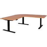 MCW Eckschreibtisch D40 Eiche Nachbildung / Schwarz