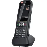 Gigaset DECT, GAP Schnurloses Telefon analog Bluetooth, mit Basis, PIN Code, Vibration, Wahlwiederholung Schwarz
