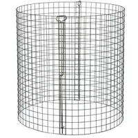 Dehner Kompostersilo, verzinkt, ca. Ø95/H95 cm, Silber