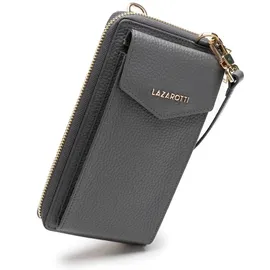 lazarotti Bologna Leather Geldbörse grau