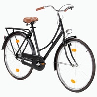 Tidyard 28-Zoll-Räder Hollandrad EIN-Gang-Rad Stadtrad Fahrrad-V-Bremse und Rücktrittbremse,Sattel im holländischen Stil mit Feder,Entworfen für Frauen