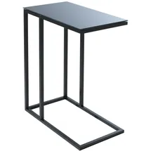 HPI Home Product Import GmbH Beistelltisch Schwarz Glas Metall 46 x 60 cm