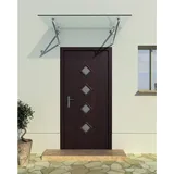 Buylando Glaswerk Westfalen- (v)160x90cm Klar Glasvordach+halter