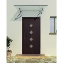 Buylando Glaswerk Westfalen- (v)160x90cm Klar Glasvordach+halter
