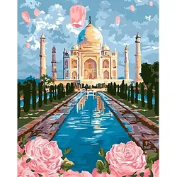 Malen nach Zahlen auf Leinwand "Taj Mahal", 40 x 50 cm