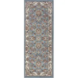 HANSE HOME Reni Teppich Orientalisch – Orient Läufer klassisch dicht gewebt mit Ornamenten und Blumenmotiven Weicher Kurzflor für Schlafzimmer, Esszimmer, Wohnzimmer, Flur – Mint Creme, 80x240cm