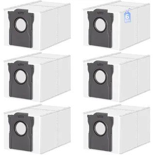 PeakLife 6 Staubbeutel für Dreame L10s Ultra Gen 2, X50/X40 Ultra Complete, L40s Pro Ultra, L10s Pro Ultra Heat, Aqua10 Ultra, Ersatzteile für Saugroboter MOVA E30/E40 Ultra, V50 Ultra (3.2L)