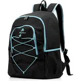 CampFeuer Kühlrucksack 30 Liter | leicht und wasserdicht | schwarz | Isoliertasche für BBQ, Camping, Strand und Outdoor Aktivitäten