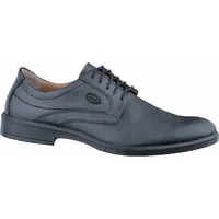 Jomos elegante Herren Leder Halbschuhe schwarz, Jomos-Aircomfort-Fußbett, Herren-Comfort-Weite, 2136207/41 - Schwarz - 41
