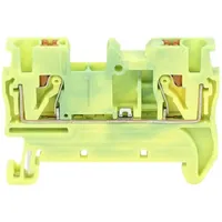 TRU Components TC-JPT6-PE Durchgangsklemme 8.2 mm Schnellanschluss Polzahl: 2