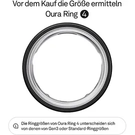 Oura Ring 4 Größe 8 - 57,2 mm Black