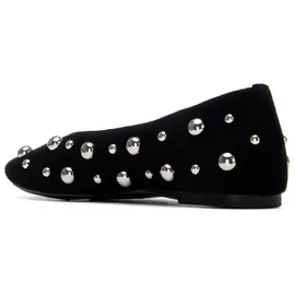 Xti für Damen. 14528303-NEGRO Ballerinas 145283 schwarz 40) Wohnung, Keine, Lässig