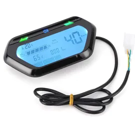 ej.life Keenso Motorrad Tacho, 60v Universal Motorrad Kilometerzähler Drehzahlmesser Digital Lcd Display Motorradanzeige Geschwindigkeitsmesser