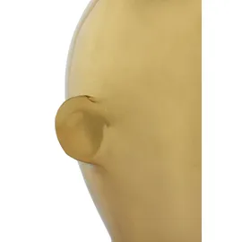 Kayoom Skulptur Skulptur Phantom 225, Handgefertigte Face-Skulptur aus Aluminium goldfarben