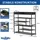 DanDiBo Ambiente Schuhregal 100 x 100 x 30 cm schwarz / schwarz
