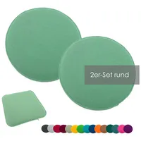 Heimtexland ® 2er Pack Sitzkissen Filz Stuhlkissen Bodenkissen Polster
