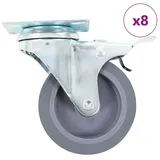 vidaXL 8 Stk. Lenkrollen 75 mm