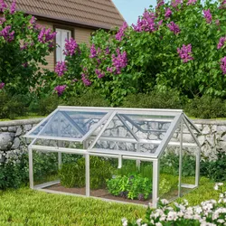 Vitavia Hochbeet "Gamma",aluminium blank,124 x 89 x 71 cm (ohne Unterbau)