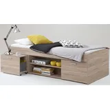 FMD Funktionsbett FMD, braun (struktureichefarben hell), Liegefläche B/L: 90cm x 200cm, kein Härtegrad, Daybetten