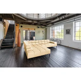KAWOLA Sofa NELSON beige Recamiere links