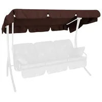 Angerer Sonnendach für 3-Sitzer Hollywoodschaukel Swingtex braun 210x145x1 cm