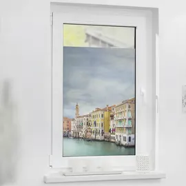 Lichtblick Fensterfolie Vendig 1 St., blickdicht, strukturiertKlebepunkte, selbstklebend, Sichtschutz, bunt 100 x 100 cm (B x L)