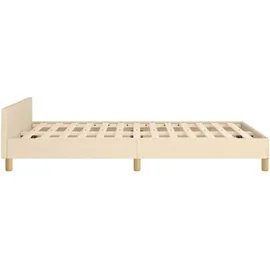 vidaXL Bettgestell 120 x 200 cm Creme