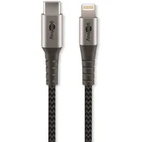 goobay 49270 USB C Lightning Schwarz,