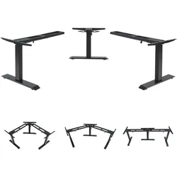 3in1 Gestell MCW-D40, variables Tischgestell, elektrisch höhenverstellbar Memory 47kg ~ schwarz