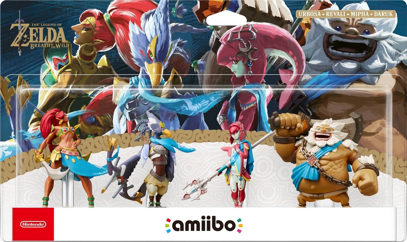 Nintendo Switch Spielfigur amiibo The Legend of Zelda: Breath of the Wild Recken Set, (Set, 4-tlg) bunt