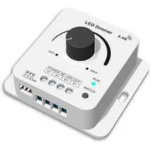 ISOLED Sys-Pro Funk Multi-PWM Drehdimmer, 3s Soft-On/Soft-Off, 1 Kanal, 12-24V DC 8A, 36-48V DC 6A