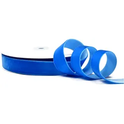 Creativery 22mm Samtband 10m Schleifenband Geschenkband Borten Stoffband Dekoband Blau