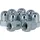 Fix Nippel Hutmutter HR 3/8 Zoll Silber