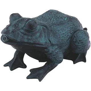 HEISSNER Teichfigur mit Speierfunktion Frosch Bronze