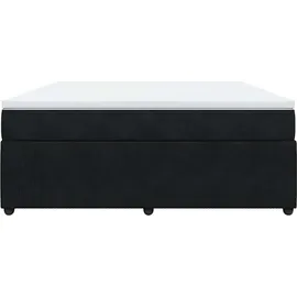 vidaXL Boxspringbett 180 x 200 cm Schwarz