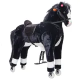 pink papaya Reitpferd auf Rollen Paco - 90 cm