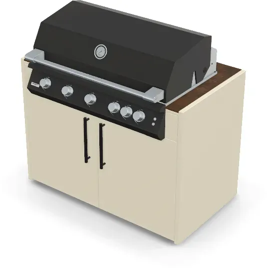 Brabura Fusion 500 RM Modul| Neuestes Edelstahlmodell - Iron Corten / Perle Blanche / Matt schwarzer Griff