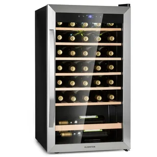 Klarstein Vinamour 32 Uno Weinkühlschrank 1 Zone 95 L / 36 Flaschen 4-18°C Touch