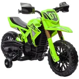 aiyaplay 12V Elektro Kinder Motorrad, Kindermotorrad mit Stützrädern, bis 3 km/h, 3-8 Jahre Kinder, Grün