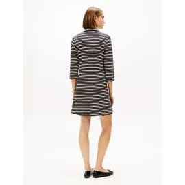 Tommy Hilfiger Polokleid Gestreift Schwarz/Mehrfarbig 42